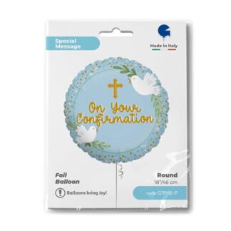 Blue On Your Confirmation Balloon - 18" Foil