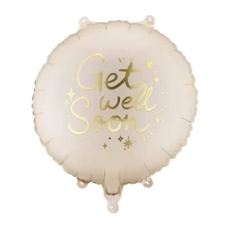 Get Well Soon Beige Balloon - 18" Foil