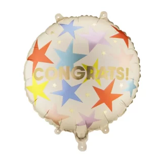 Congrats Stars Balloon - 18" Foil