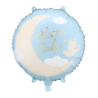 Welcome Baby Blue Balloon - 18" Foil