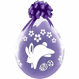 Diamond Clear Easter Bunnies & Daisies Stuffing Balloons - 18" Latex (25ct)
