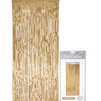 Matte Metallic Gold Foil Door Curtain - (0.90m x 2.40m)