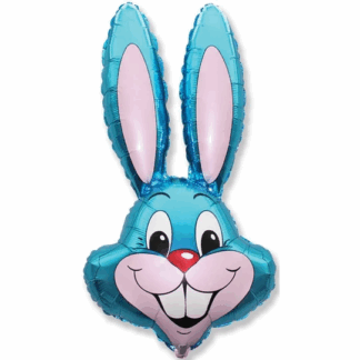 Blue Rabbit Head Balloon - 35" Foil (Unpackaged)